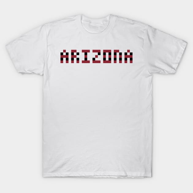 Pixel Hockey State Arizona 2017 T-Shirt by gkillerb